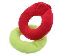 MERRYHAPY 2pcs Small Pet Elizabethan Collar Anti-licking and Biting Protective Neck Ring for Hamsters Guinea Pigs and Birds Soft Safety Design in Red and Green for Post-surgery Recovery