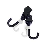 MERRYHAPY 2pcs Stroller Hooks Hook and for Carrying Diaper Bags and Groceries Stroller Accessories Black Gray