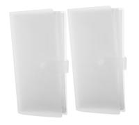 MERRYHAPY 2pcs Ticket Album Snap Closure Refillable Airplane Ticket Holder for Easy Viewing Lightweight and Portable Travel Organizer for Collecting and Memories