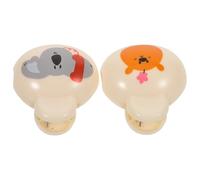 MERRYHAPY 2pcs Toothbrush Head Covers Plastic Protective Caps for Electric and Manual Brushes Travel Tooth Brush Cover Caps Cute Bear and Koala Design Portable Oral Hygiene Accessories