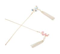 MERRYHAPY 2pcs Traditional Chinese Hairpins with Moon and Star Design Lightweight Metal Hair Sticks for Women Elegant Ancient Style Hair Accessories for Hanfu and Braids