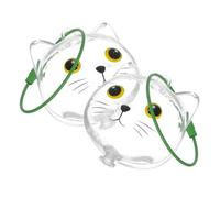 MERRYHAPY 2pcs Transparent Cat Hair Collector Keychain Portable Pet Hair Storage Capsule with Whisker Keepsake Pendant Memorial Souvenir for Pet Owners Lightweight Fashionable Organizer