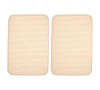 MERRYHAPY 2pcs Washable Cotton Puppy Pads Non-allergic Dog Pee Pads Reusable Pet Training Mat Beige Suitable as Alternative the Outdoors for Indoor Dogs