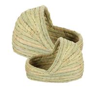 MERRYHAPY 2pcs Woven Chicken Nesting Bed for Pets Comfortable Sleeping House for Breeding and Laying Natural Safe Material for Chickens and Animals