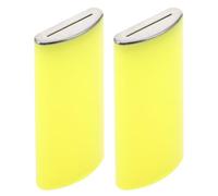 MERRYHAPY 2pcs Yellow Sharps Disposal Container for Needle and Blade Storage - Small Portable Plastic Blade Disposal Case for Safe Haircut Waste Management