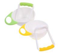 MERRYHAPY 2sets Boys and Girls Bowl Cook Food Masher Grinding Bowl Fruit Vegetable Bread
