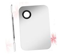 MERRYHAPY 2sets Professional Stainless Steel Nail Art and Makeup Mixing Board Kit Tone Bars for Easy for Home and Salon Use