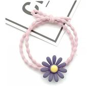 MERRYHAPY 30pcs Daisy Hair Ties High Stretchy Ponytail Holders in Yellow Beautiful Knot Hair Bands for Women Girls for Everyday Wear
