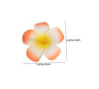 MERRYHAPY 30pcs Simulated Plumeria Headdress Flower Barrette Decorations Plumeria Grab Clip Flower Hair Clamp Multicolor Hawaii Clips Hawaiian Hair Pick Iron