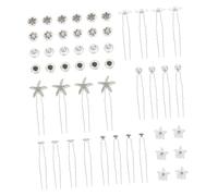 MERRYHAPY 30pcs Spiral Bridal Wedding Hair Clips 20pcs Forks Crystal Diamond Hair Accessories Set for Bridesmaids