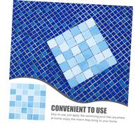 MERRYHAPY 36pcs Ceramic Swimming Pool Tiles DIY Floor Mosaic Lightweight Scratch Resistant Tiles with Polished Bright Surface Easy to Inlay for Bathroom Fish and Spa Repair Projects