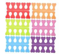 MERRYHAPY 36Pcs Manicure Divider Sponge Nail Toe Separators Flexible Soft Finger Dividers for Nail Art Salon Use Multi-color Beauty Tool