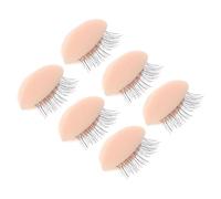MERRYHAPY 3pairs Lash Replacement Eyelids Makeup Practice Kit for Advanced Eyelash Extension Training Removable Eyelids for Cosmetology Practice Mimics Natural Lash Spacing