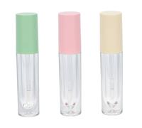 MERRYHAPY 3pcs 3.5ml Small Lip Gloss Bottles Empty Lipstick Diy Tubes for Travel and Makeup Storage Random Color