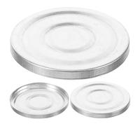 MERRYHAPY 3Pcs 38Mm Aluminum Blusher Tray DIY Cosmetic Palette Liner Pan Eyeshadow Organizer Container Accessory for Makeup Storage