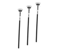 MERRYHAPY 3pcs Angled Fan Lash Brush for Precise Eyelash Extension Application Makeup Tool for Women Soft Scalloped Design for Even Mascara Coating