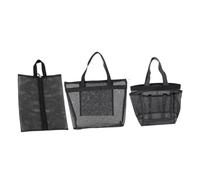 MERRYHAPY 3Pcs Beach Makeup Mesh Bag Versatile Cosmetic Organizer for Travel and Home Storage for Toiletries and Accessories Convenient and Practical Design for Bathing