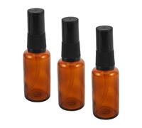 MERRYHAPY 3pcs French Glass Pump Bottles for Essential Oils and Lotion Dispenser Refillable Cosmetic Containers for Travel and Daily Skincare Storage