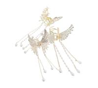 MERRYHAPY 3pcs Hair Claw Clips: Butterfly Wing Flower Hair Clips With Tassel Decorative Accessories For Women Half Updos Bridal Hairstyles Everyday Looks