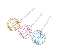 MERRYHAPY 3pcs Hanging Grass Holder Feeder Ball for Rabbits and Guinea Pigs Hay Feeder for Hamsters Random Color