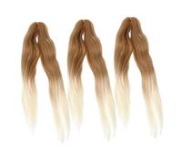 MERRYHAPY 3pcs Long Synthetic Hair Extensions for Braiding Low Temperature Silk Wigs Pre-stretched Hair Ponytail Soft and Comfortable for Women