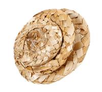 MERRYHAPY 3pcs Mini Bamboo Straw Hats for Parakeets Lightweight Comfortable Parrot Accessories for Photoshooting Social Media Fun Large Bird