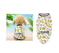 MERRYHAPY 3pcs Pet Dog Vests Comfortable Mesh Waistcoat Clothes for Dogs Stylish Fruit Design Banana Pineapple Strawberry for Outdoor Activities s
