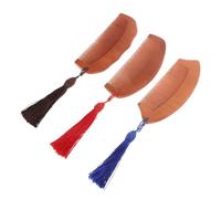 MERRYHAPY 3pcs Portable Wooden Comb Anti-static Fine Tooth Comb for Hair Care Lightweight and Compact Pocket for Travel and Daily Use