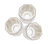 MERRYHAPY 3pcs Rhinestone Dappen Dish Nail Art Brush Cleaner Cups Elegant Crystal Wash Cup for Nail Brush Cleaning for Tech Supplies and Manicure Tools