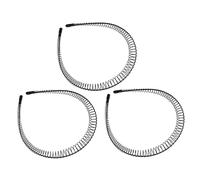 MERRYHAPY 3pcs Shark Tooth Hair Band Headband Women Headbands Wire Twining Salon Hair Band for Women