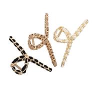MERRYHAPY 3pcs Vintage Metal Jaw Hair Clips for Women Strong Hold Decorative Claw Hair Claws for Thick Curly Straight Stylish Accessories for Everyday and Special Occasions Random Color