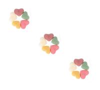 MERRYHAPY 3sets Heart Shape Face Pads Cleaning Sponge Reusable Exfoliating Face Sponge for Women 5pcs*3