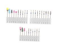 MERRYHAPY 3sets Nail Drill Bits for Professional Manicure Polishing Tungsten Accessories for Filing and Dead Skin Removal Polishing for Nail Care