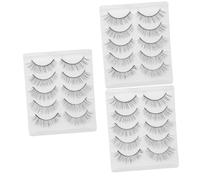 MERRYHAPY 3sets Natural Look False Lashes Super Fine Self Adhesive Fake Lashes for Wedding Photo Shoot 5pairs*3