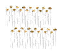 MERRYHAPY 40pcs Rhinestone Hair for Bridal Hair Accessories Elegant Water-drop Forks for Buns Stylish Rhinestone Clips for Weddings and Special Occasions