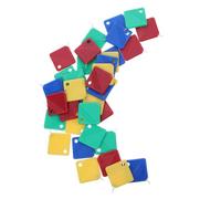 MERRYHAPY 40pcs Square Plastic Needle Threader Handheld Threading Tool for Small Eye Needles for Hand Sewing Embroidery Beading Assorted Colours Green Red Yellow Blue