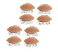 MERRYHAPY 4pairs Eye Mold for Eyelash Extension Practice Removable Eyelids for Beginners Realistic Design for Grafting Techniques Chic Eyelash Practice Tool