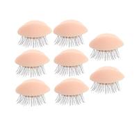 MERRYHAPY 4pairs Eyelash Practice Mold Removable Eye Mold for Eyelash Extension Training Realistic Skin Feel Material for Beginners and Professionals