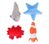 MERRYHAPY 4pcs Catnip Cat Toys Interactive Biting Playthings for Indoor Kittens Safe Molar Teeth Grinding Toys Fun Design to Relieve Stress and Engage Pets