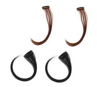 MERRYHAPY 4pcs Charming Female Bang Wig Girl Wig Patch Side Bangs Natural Hair for Women