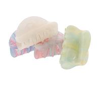 MERRYHAPY 4pcs Decorative Shark Clip Hair Claw Clips Acrylic Hair Jaw for Women Girls Flat