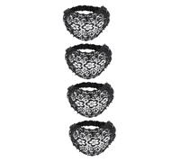 MERRYHAPY 4pcs Elegant Blossom Pattern Artificial Pearl Headdress for Women Stylish Lace Headband for Weddings Parties Special Occasions Practical Hair Accessory