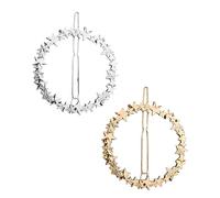 MERRYHAPY 4pcs Frosted Star Hair Clip Stylish Alloy Ponytail Clips for Women Boho Hair Decorations