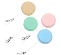 MERRYHAPY 4pcs Macaron Phone Screen Cleaner Pads Dual-sided Microfiber and Cloth for Smartphones Laptops Cameras Portable Keychain Lanyard Dust Wipe Tool Random Color