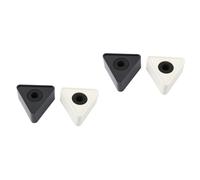 MERRYHAPY 4pcs Mic Arm Stand Logo Station Pop Filter for Reporter Abs Easy to Carry