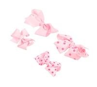 MERRYHAPY 4Pcs Pink Dot Bow Hair Clips for Lovely Hair Accessories Sweet Hairpins Decor for Party School Birthday Ceremony