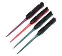 MERRYHAPY 4pcs Pointed Tail Comb Barber Tools Hair Styling Brush Static Resistant Fade Comb for Curls and Men Haircuts in Barber Shop