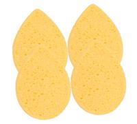MERRYHAPY 4pcs Reusable Face Scrubbers Water-absorbing Facial Sponges for Makeup Removal and Cleansing Lightweight and Portable Beauty Tool for Women and Girls