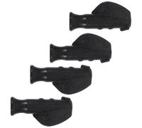 MERRYHAPY 4pcs Rolling Walker Handle Grips Wheelchair Handle Grips Pvc 20mm Diameter Black Easy Installation Universal Fit Senior Walker Accessories