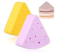 MERRYHAPY 4pcs Triangle Makeup Sponge Holder Powder Puff Case for Travel Breathable Design Pastel Colors Organizer for Beauty Blending Tools